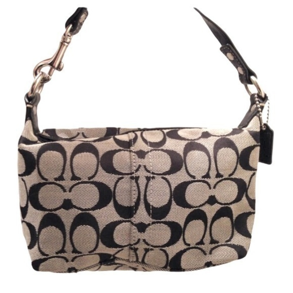 COACH vintage y2k SIG C SMALL BLACK GREY mini BAG
